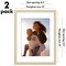 Americanflat 2 Pack of Picture Frames with Mat - Plexiglass Cover